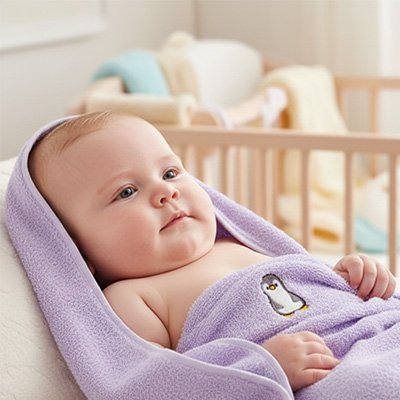 Serviette de bain bébé 
